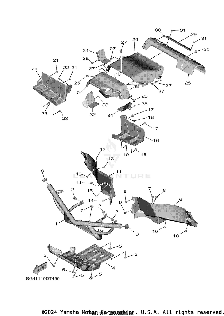 Guard WOLVERINE X4 - YXF85WPAJL - 2018 Schematic