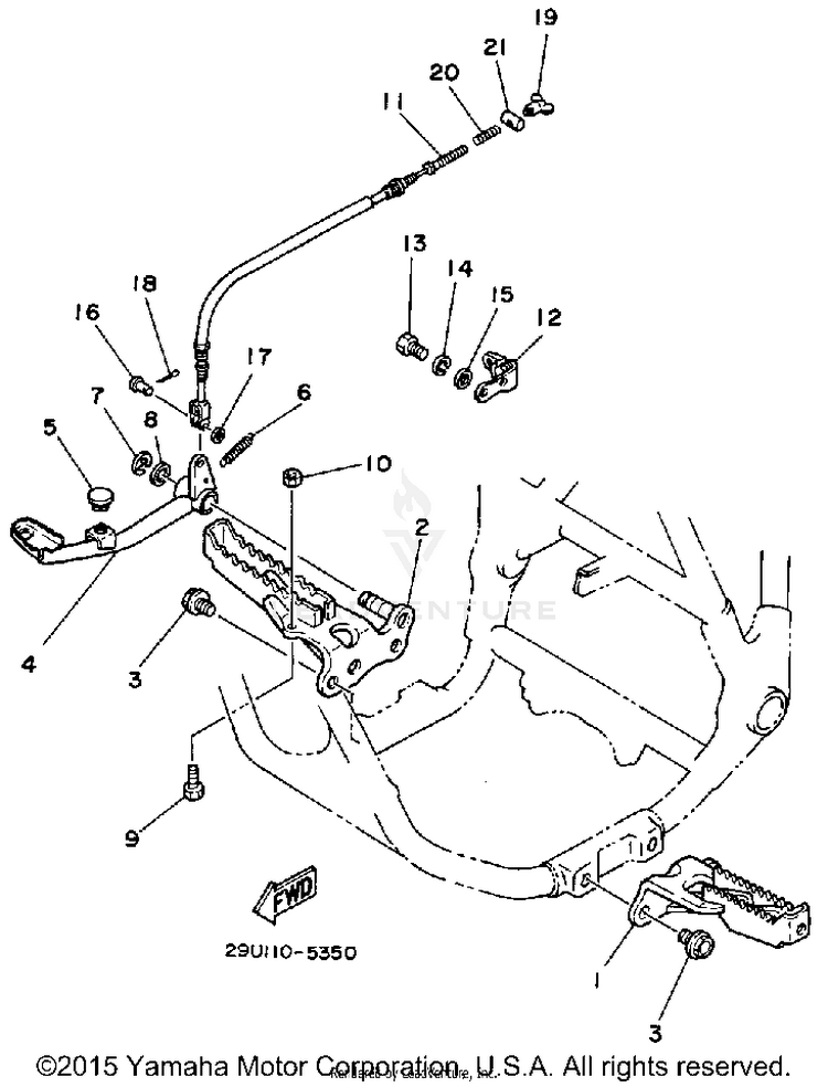 Stand-Footrest Schematic