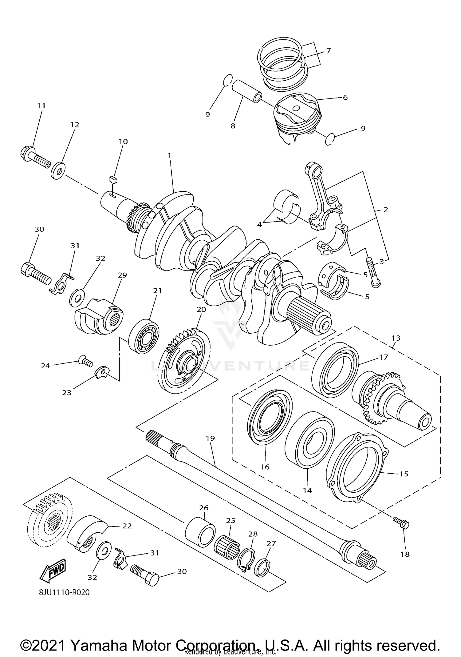 CRANKSHAFT & PISTON