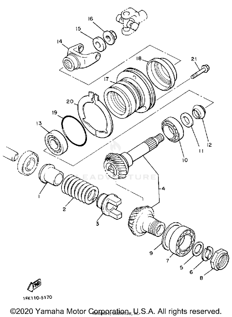 Middle Drive Gear Schematic