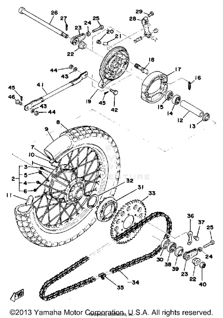 Rear Wheel Schematic
