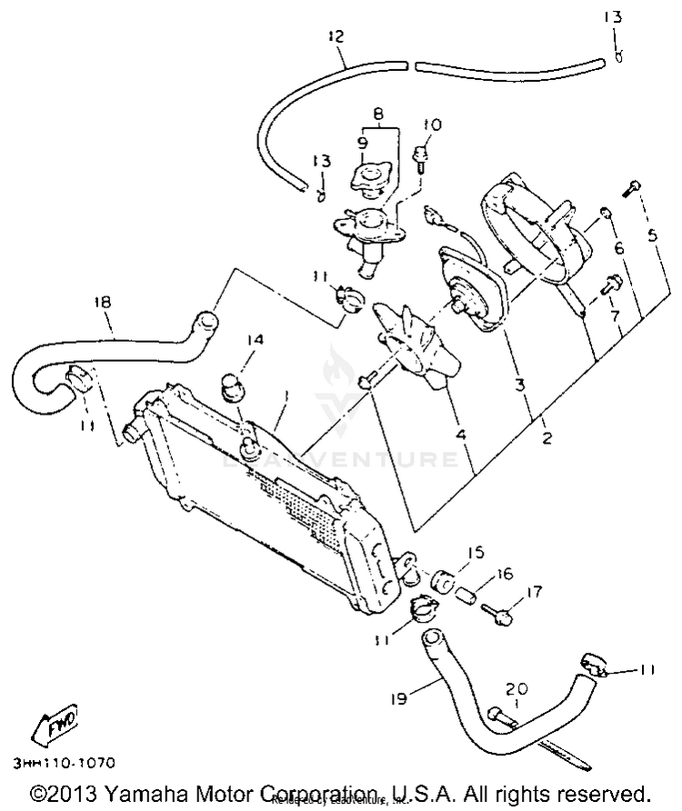 Radiator Hose Schematic