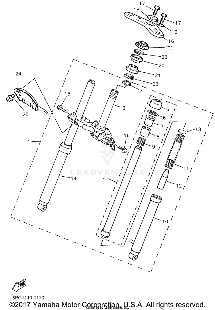 Front Fork Schematic