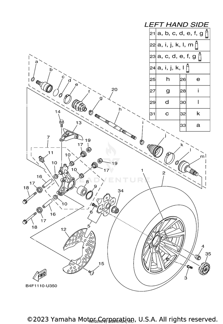 Rear Wheel Schematic