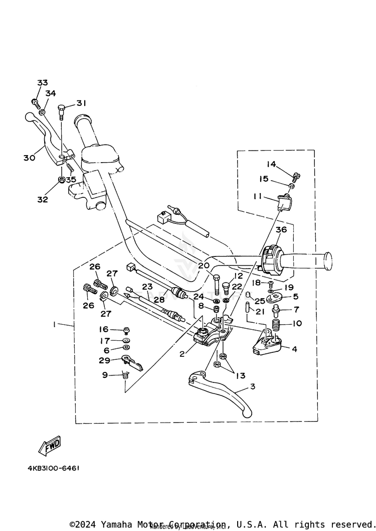 Handle Switch. Lever Schematic