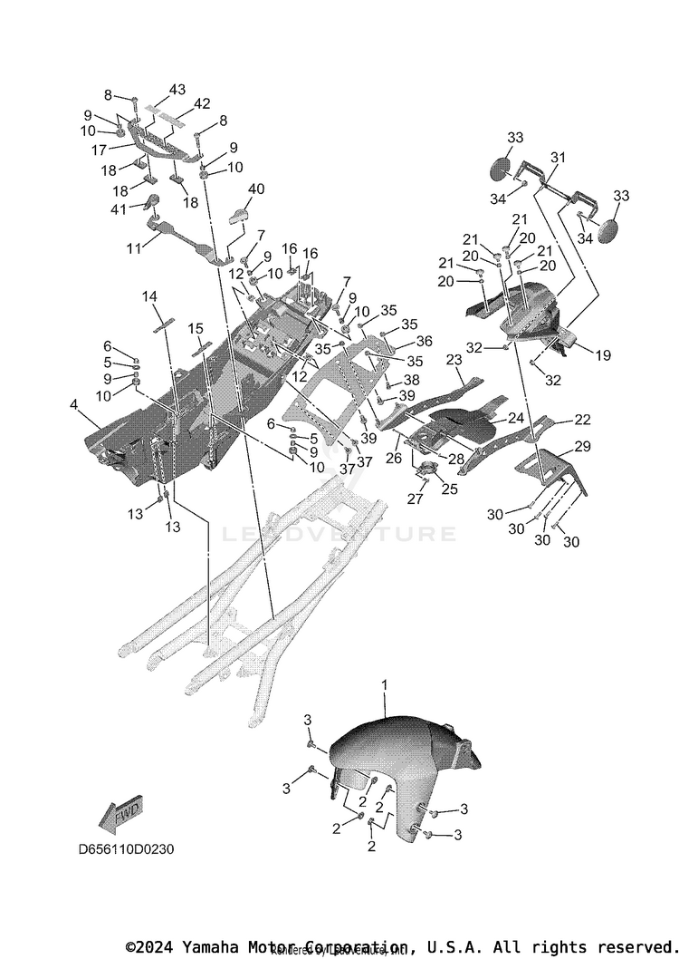 Fender XSR900 - XSR900SCB - 2025 Schematic