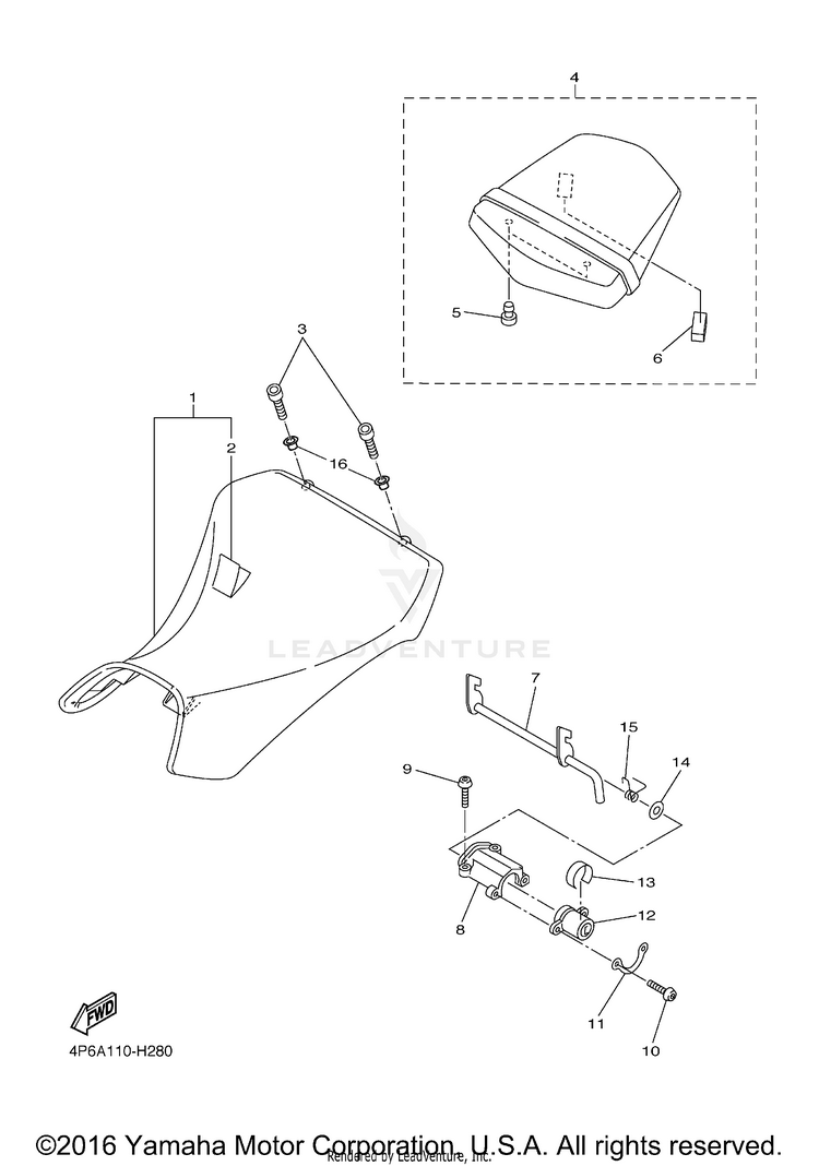 Seat YZFR6S - YZFR6SYCB - 2009 Schematic