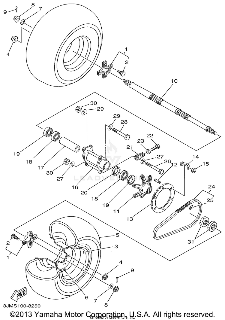 Rear Wheel Schematic
