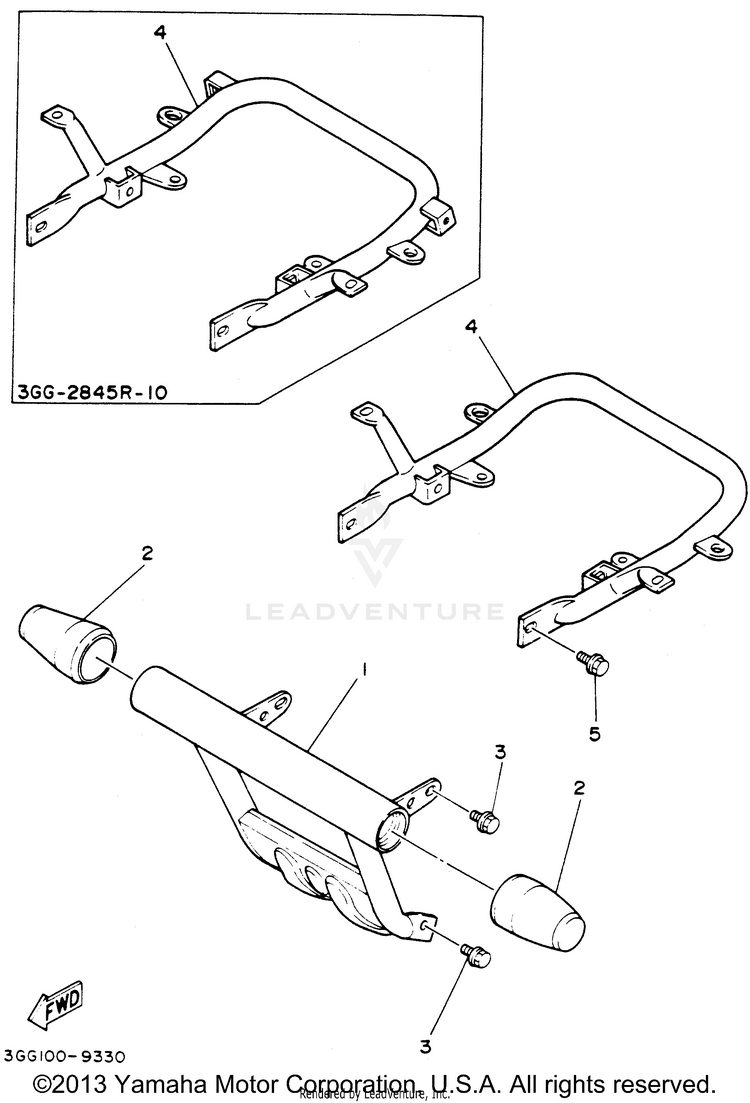 Guard BANSHEE - YFZ350F - 1994 Schematic