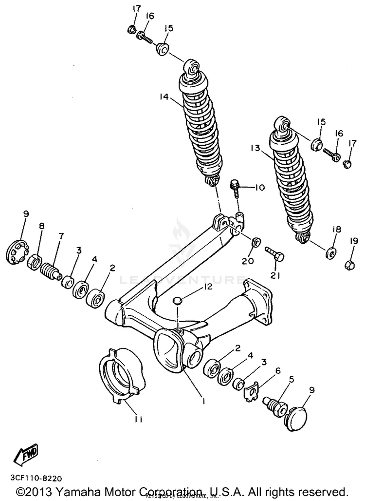 Rear Arm Suspension Schematic