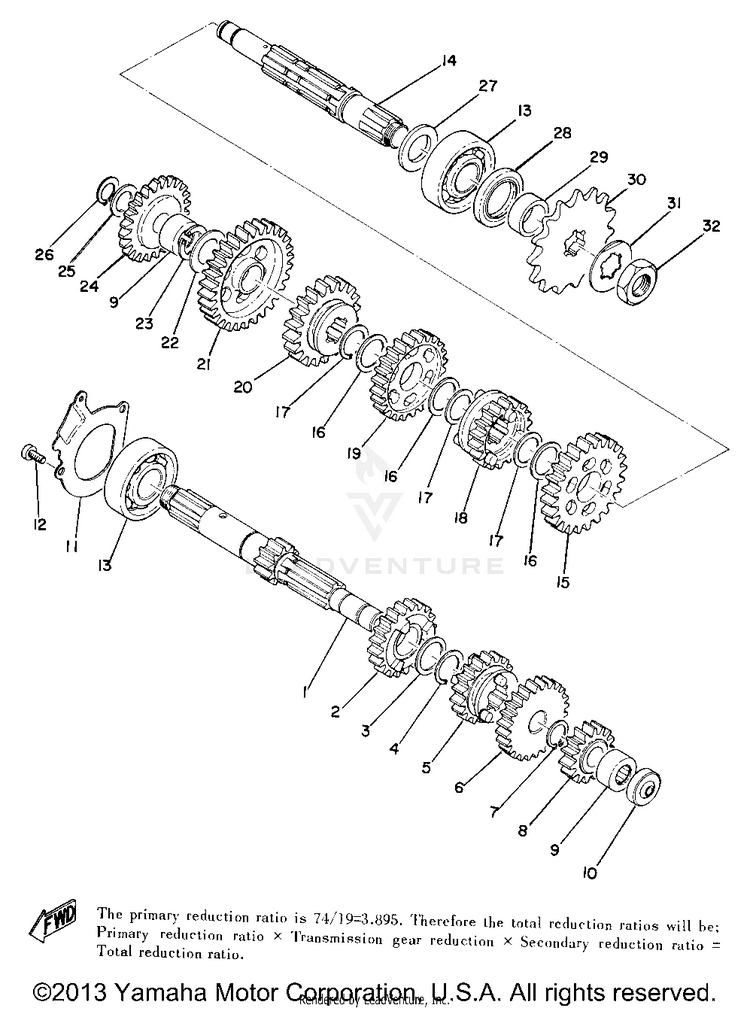 Transmission AT1B - 1970 Schematic