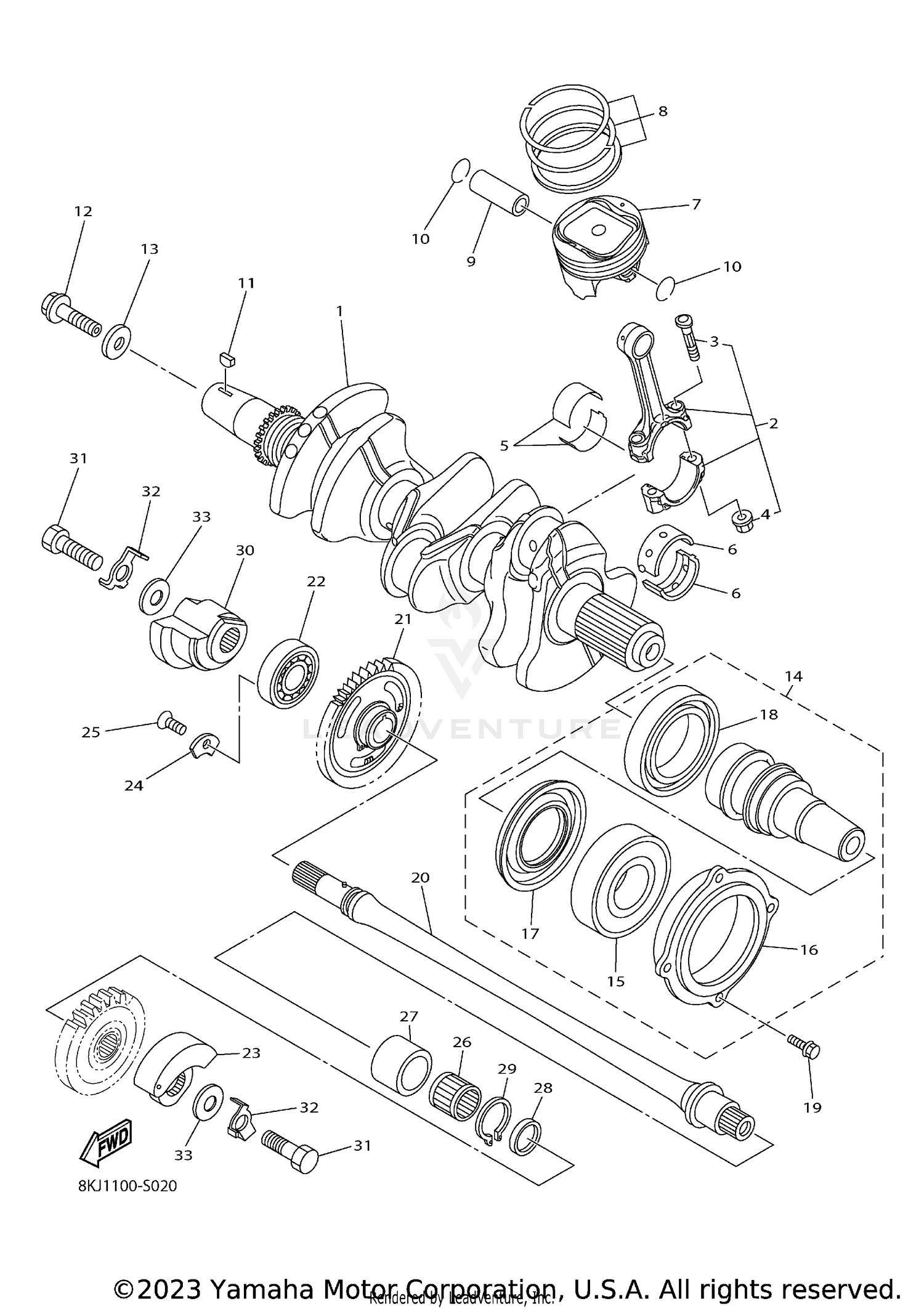 CRANKSHAFT & PISTON