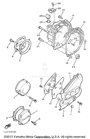 Crankcase Cover 1 Schematic