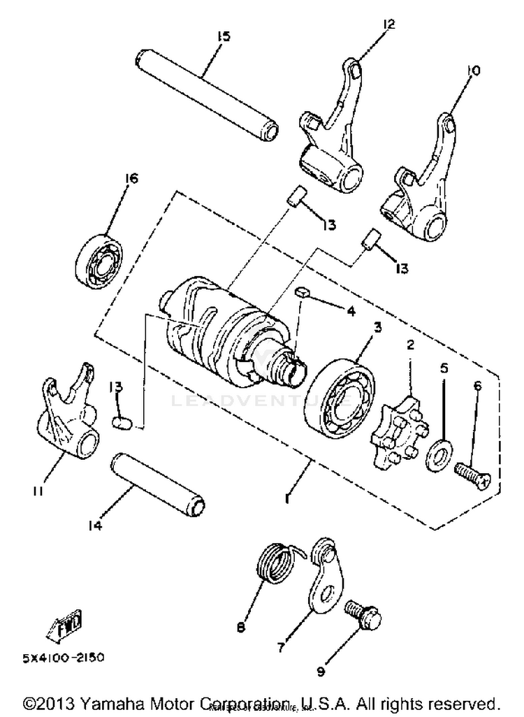 Shift Cam-Fork Schematic