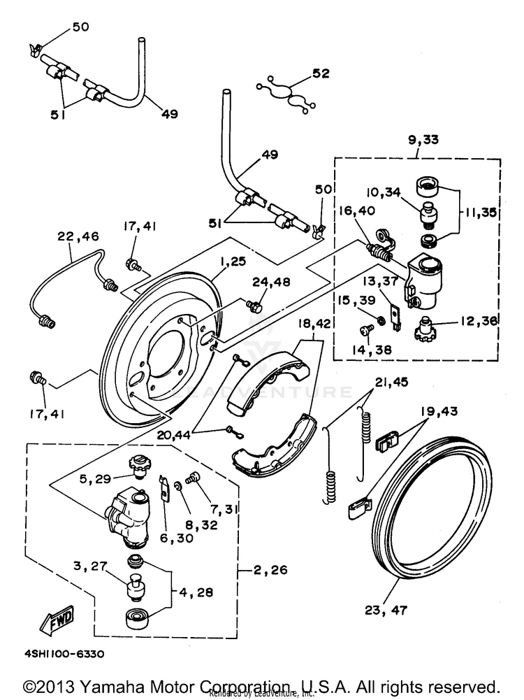 Front Brake Schematic