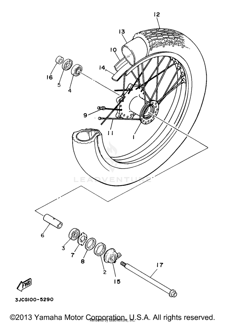 Front Wheel Schematic