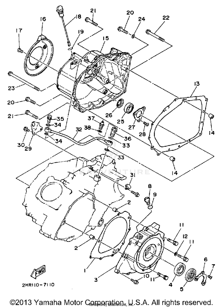 Crankcase Cover 1 Schematic