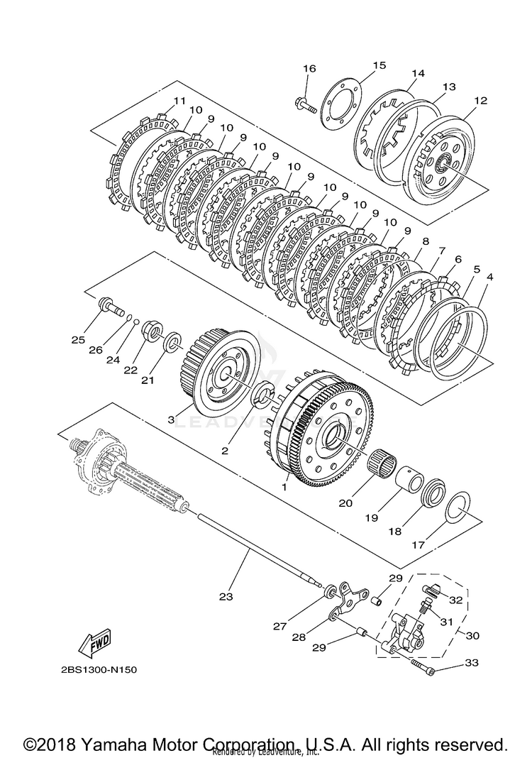 Clutch SUPER TENERE - XTZ12ECGY - 2014 Schematic
