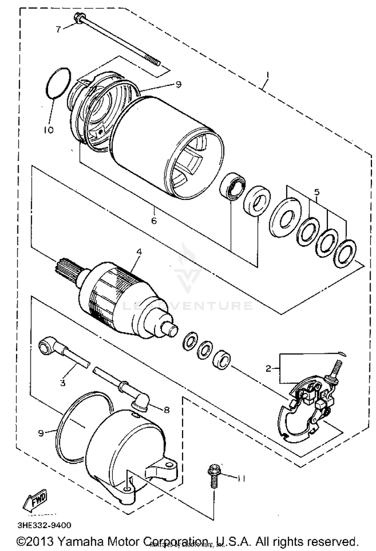 Starting Motor Schematic