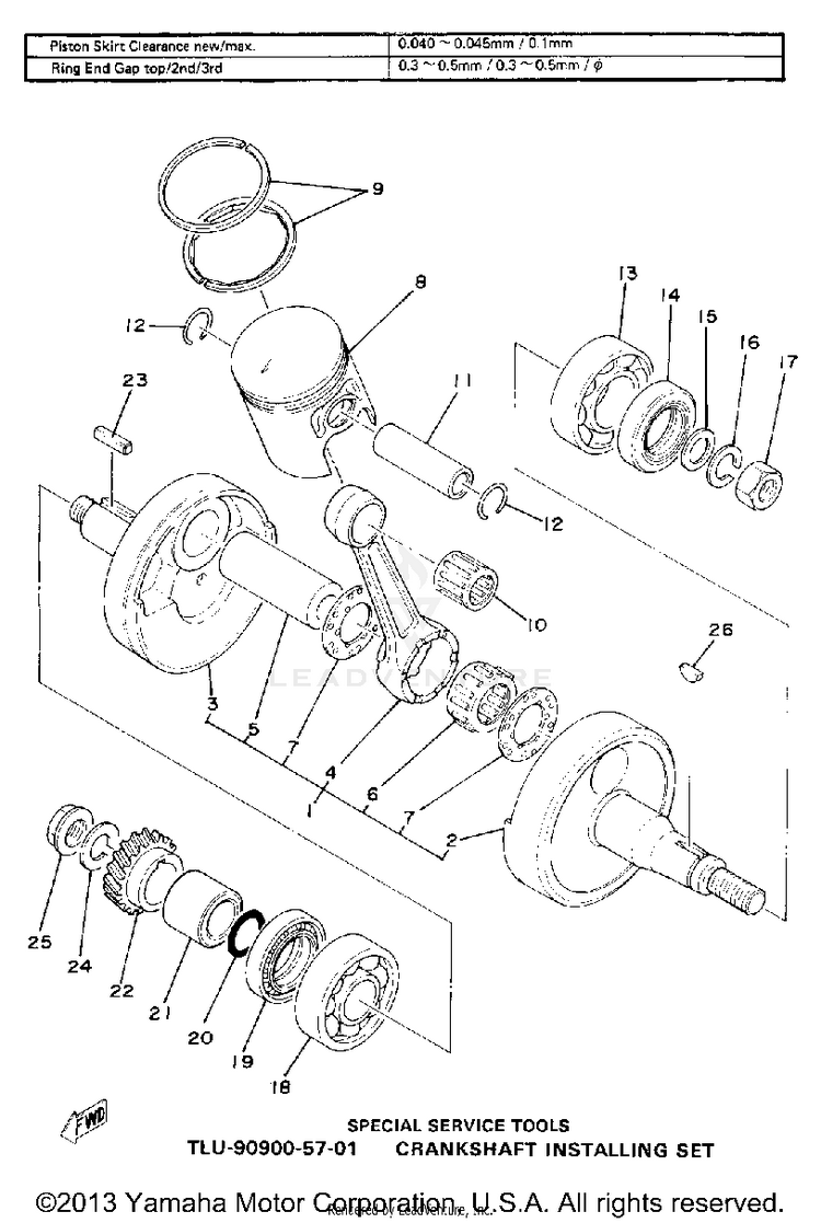 Crank-Piston Schematic