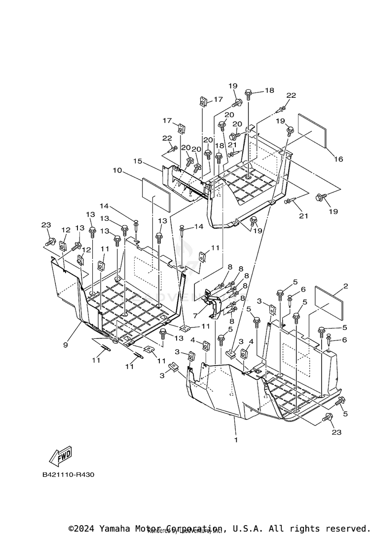 Stand & Footrest Schematic
