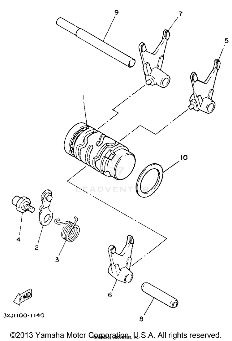 Shift Cam - Fork Schematic