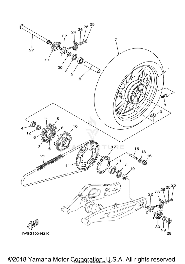 Rear Wheel Schematic