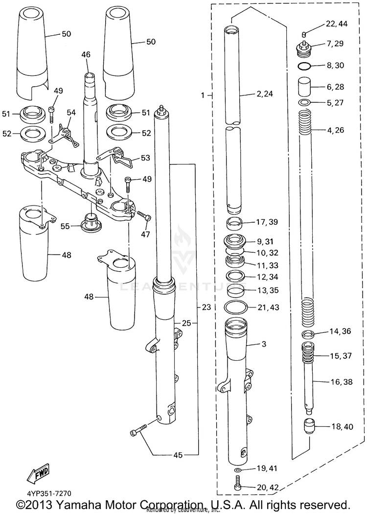 Front Fork Schematic