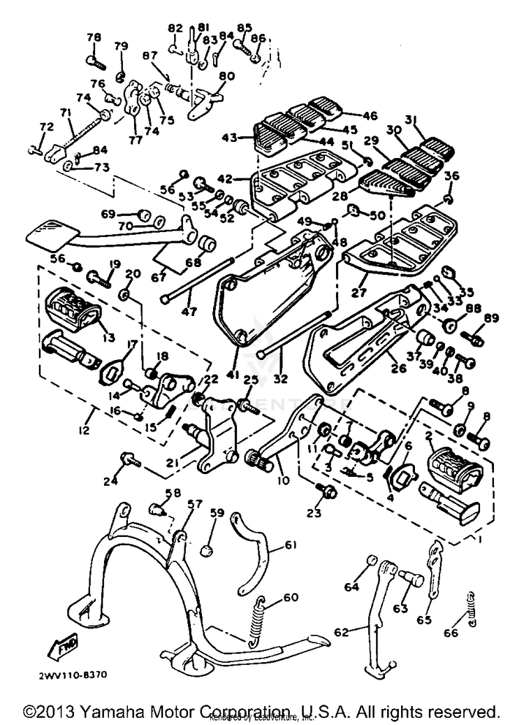 Stand Footrest Schematic