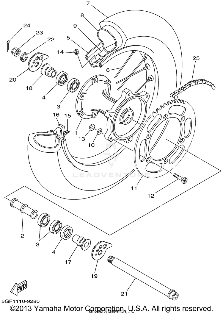Rear Wheel Schematic