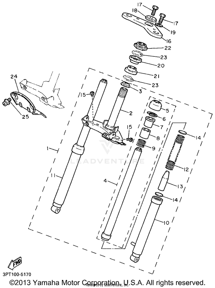 Front Fork Schematic