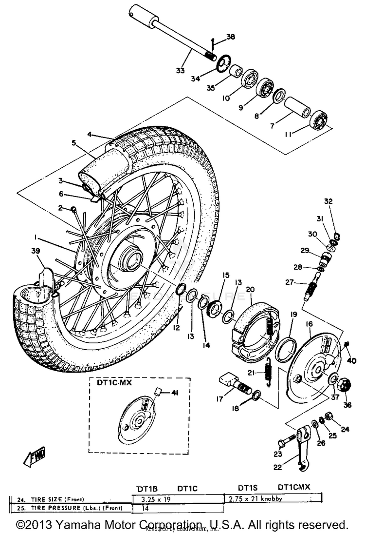 Front Wheel Schematic