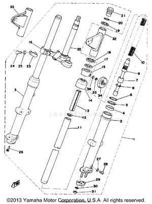 Front Fork Schematic