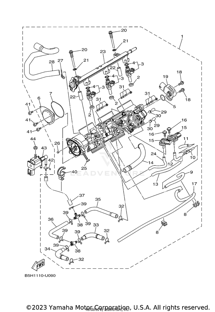 Throttle Body Assy 1 Schematic