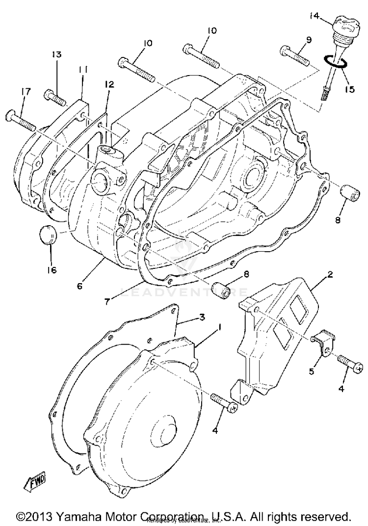 Crankcase Cover Schematic