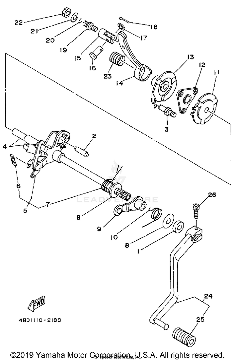 Shift Shaft Schematic