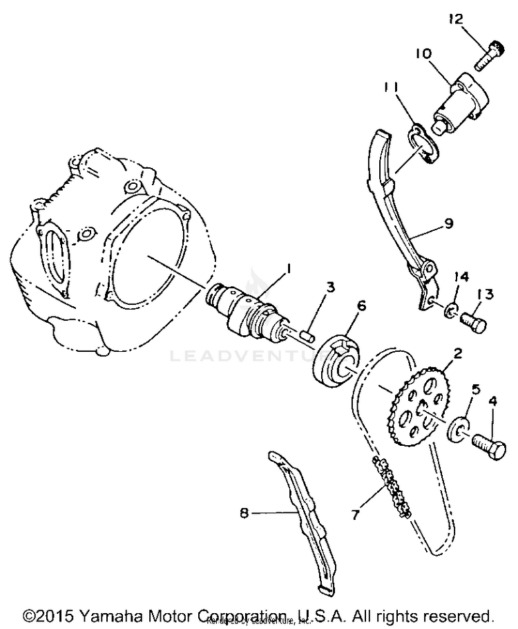 Camshaft Chain Schematic