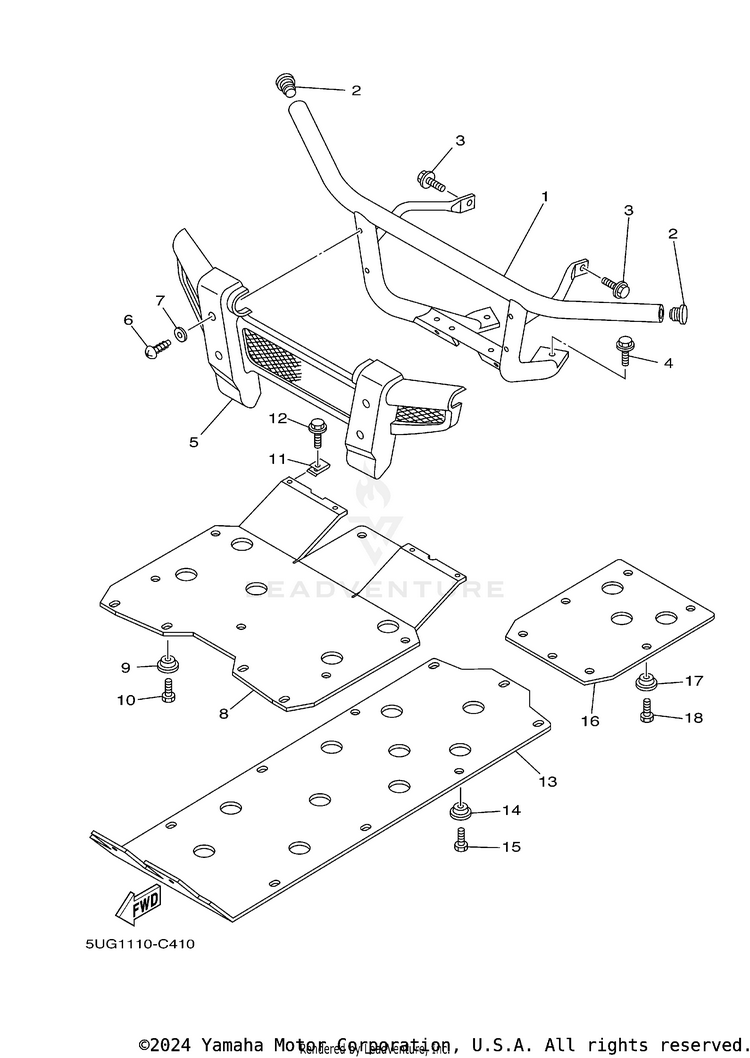 Guard RHINO 660 - YXR660FAS - 2004 Schematic