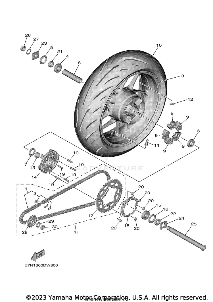 Rear Wheel Schematic