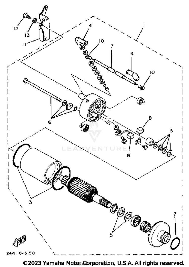 Starting Motor Schematic