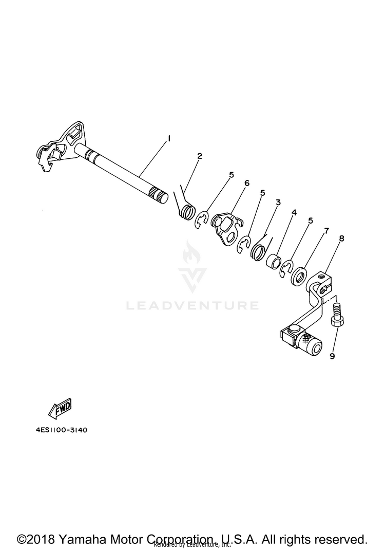 Shift Shaft Schematic