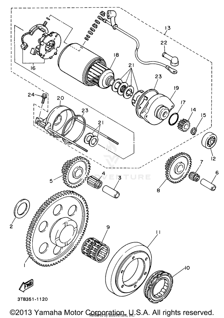 Starter Clutch Schematic