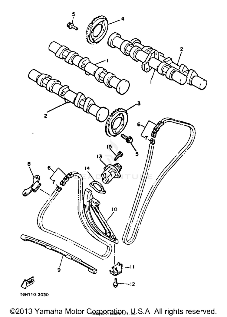 Camshaft Chain Schematic