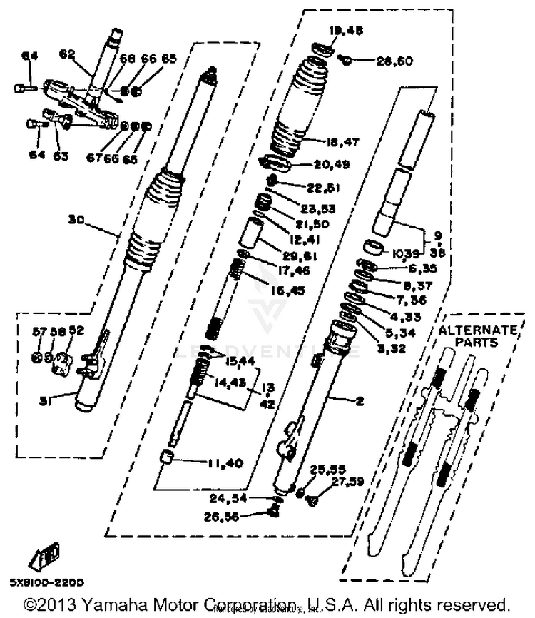 Front Fork Schematic