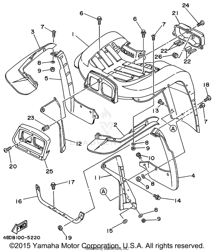 Front Fender Schematic