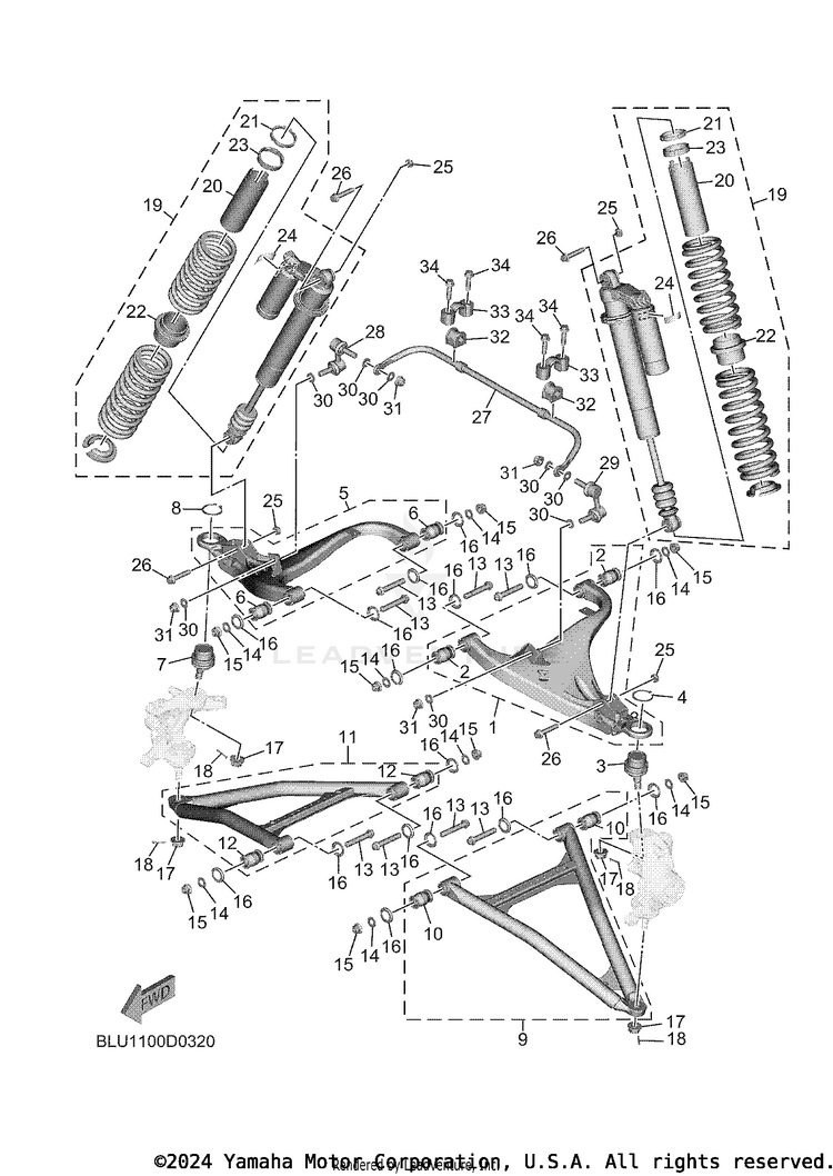 Front Suspension & Wheel Schematic