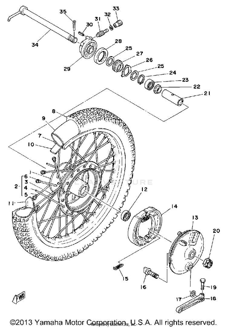 Front Wheel Schematic