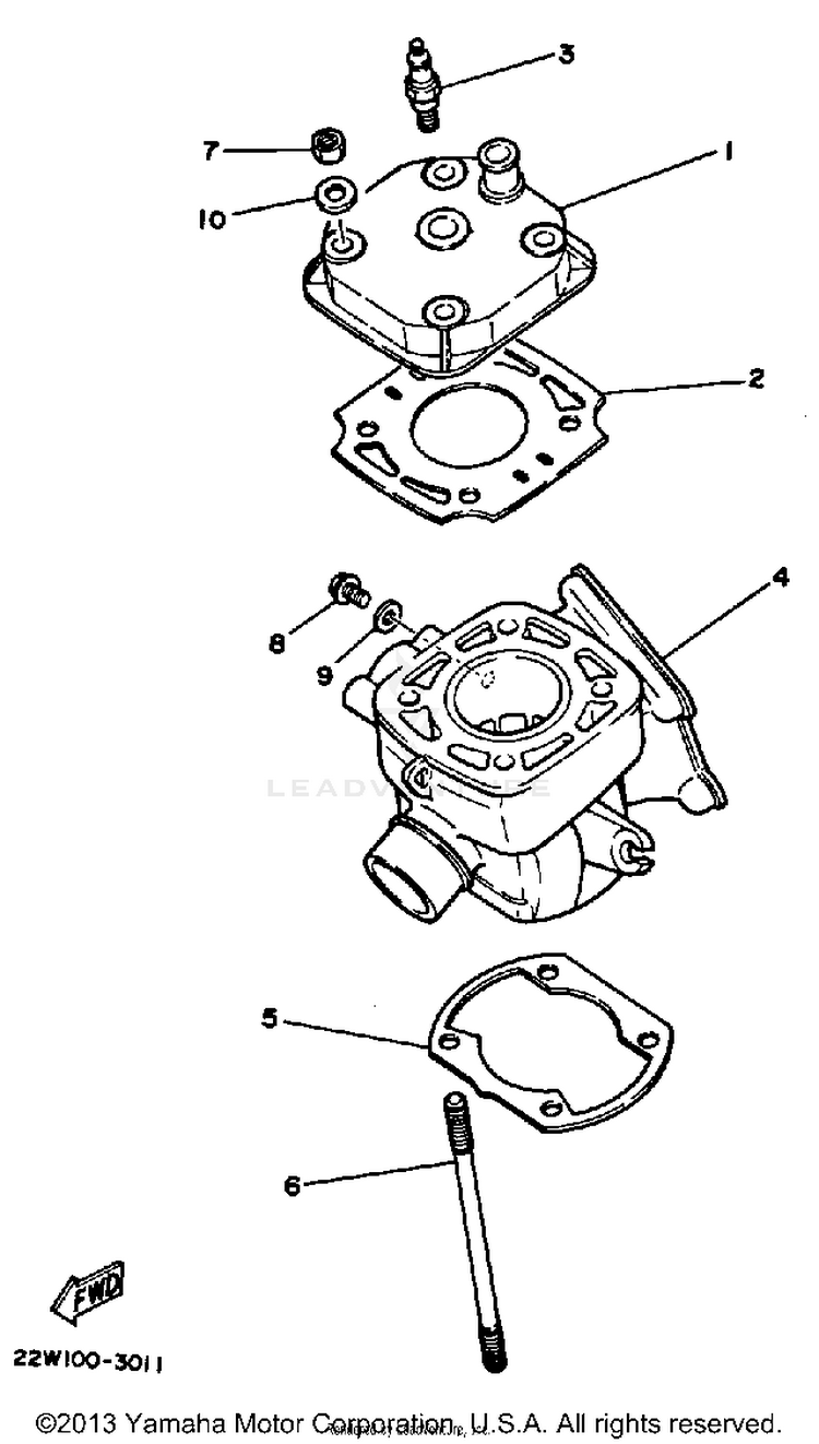 Cylinder Head Schematic