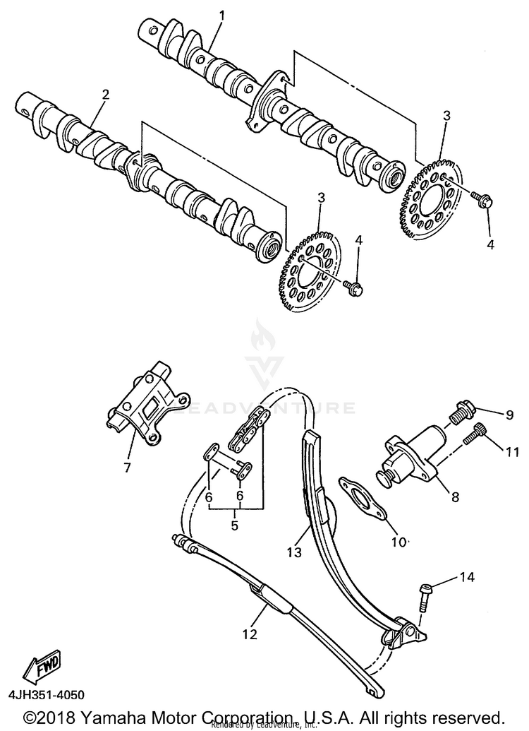 Camshaft Chain Schematic