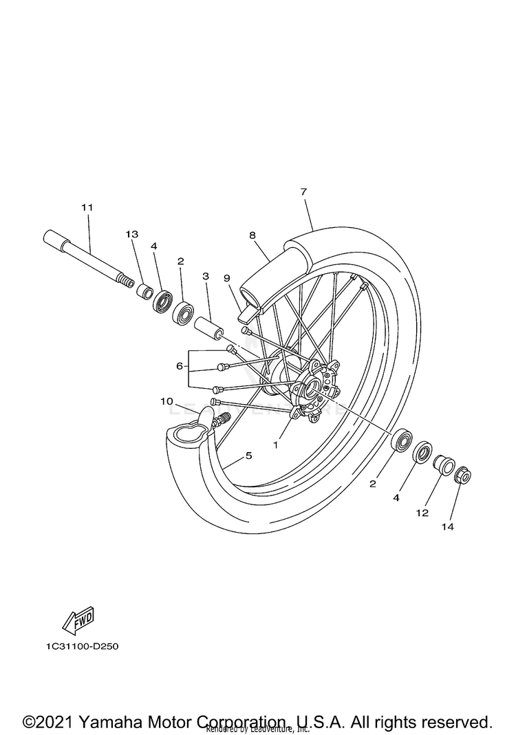 Front Wheel Schematic